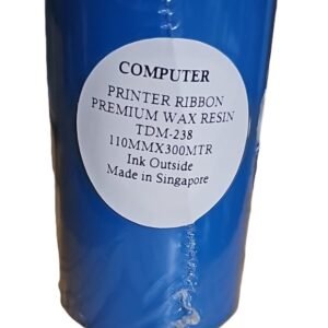 110mm x 300M Premium Wax Resin Barcode Ribbon