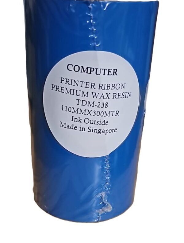 110mm x 300M Premium Wax Resin Barcode Ribbon